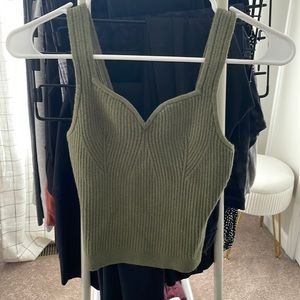 Abercrombie & Fitch sweetheart ribbed tank
